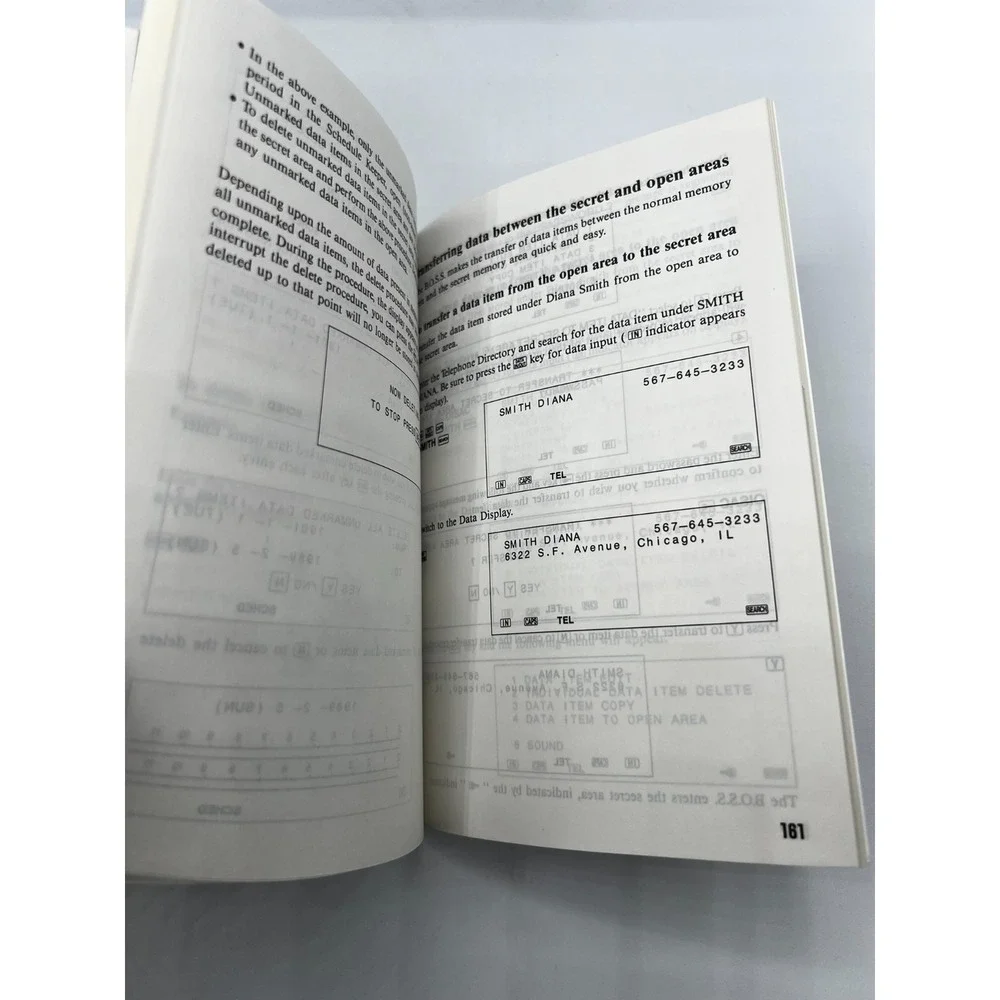 Casio Japan SF-8000 BOSS Business Organizer System 64KB Memory Manual Box